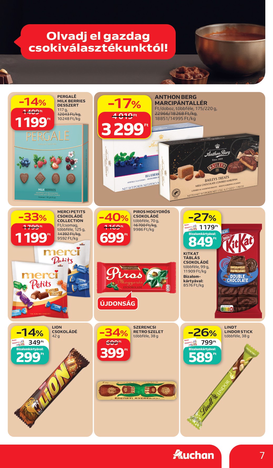 auchan - A jövőbeli Auchan Hipermarket akciós újság csütörtöktől 2026.07.02.-tól szerdától 2026.07.08.-ig érvényes. - page: 7