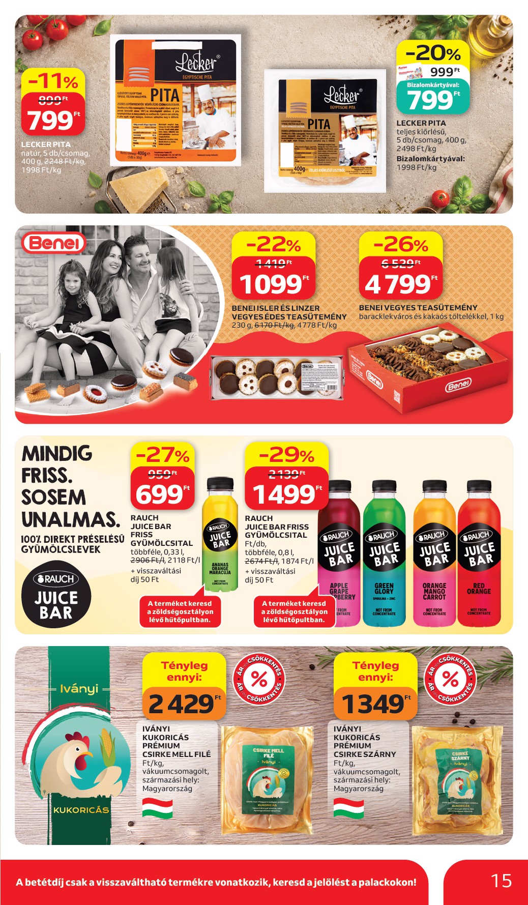 auchan - A jövőbeli Auchan Hipermarket akciós újság csütörtöktől 2026.07.02.-tól szerdától 2026.07.08.-ig érvényes. - page: 15