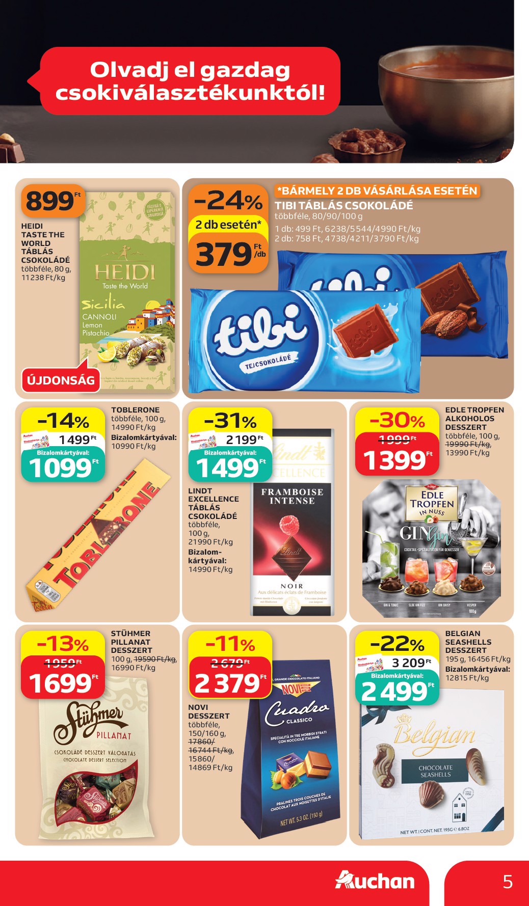 auchan - A jövőbeli Auchan Hipermarket akciós újság csütörtöktől 2026.07.02.-tól szerdától 2026.07.08.-ig érvényes. - page: 5