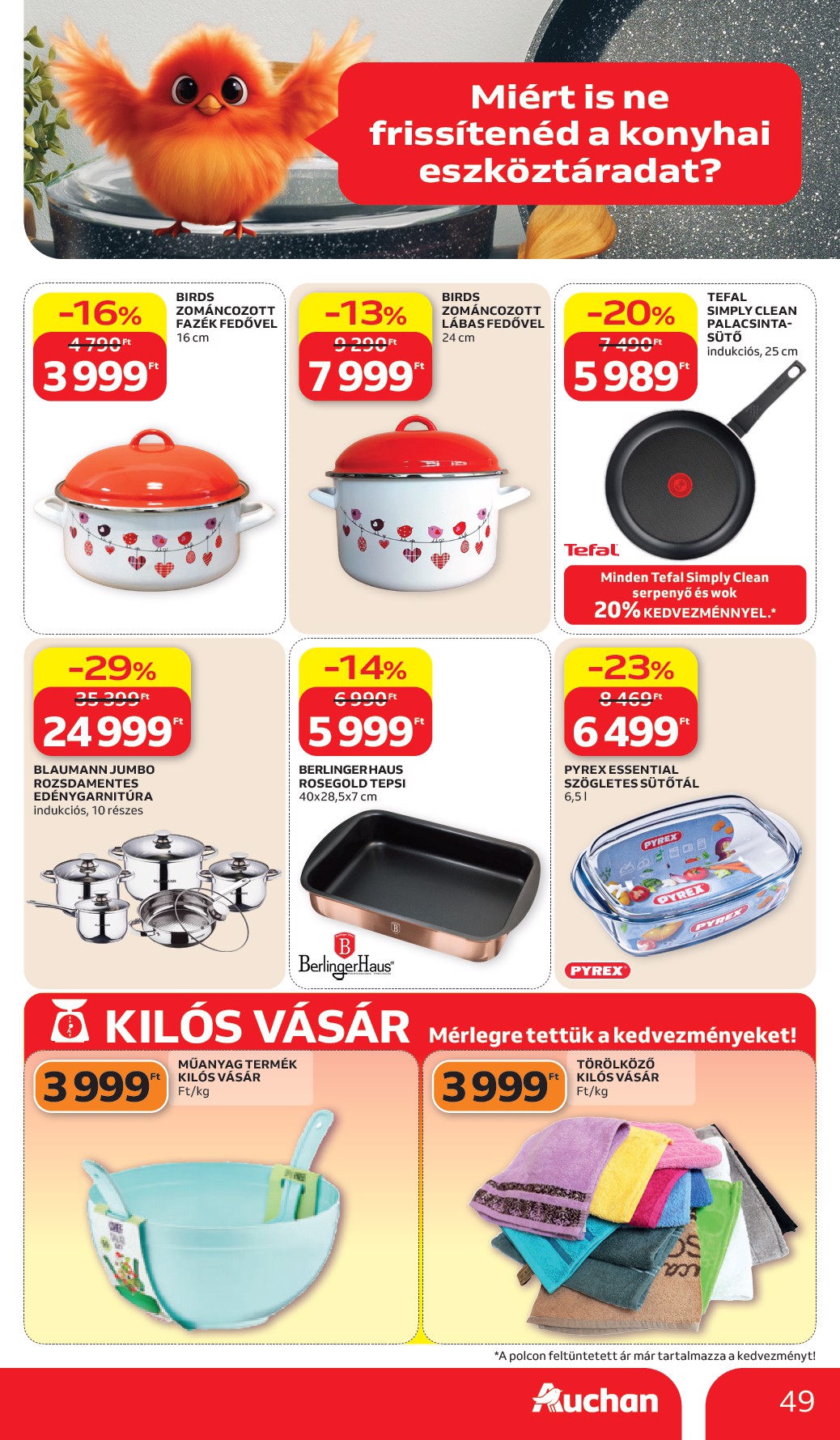auchan - A jövőbeli Auchan Hipermarket akciós újság csütörtöktől 2026.07.02.-tól szerdától 2026.07.08.-ig érvényes. - page: 49