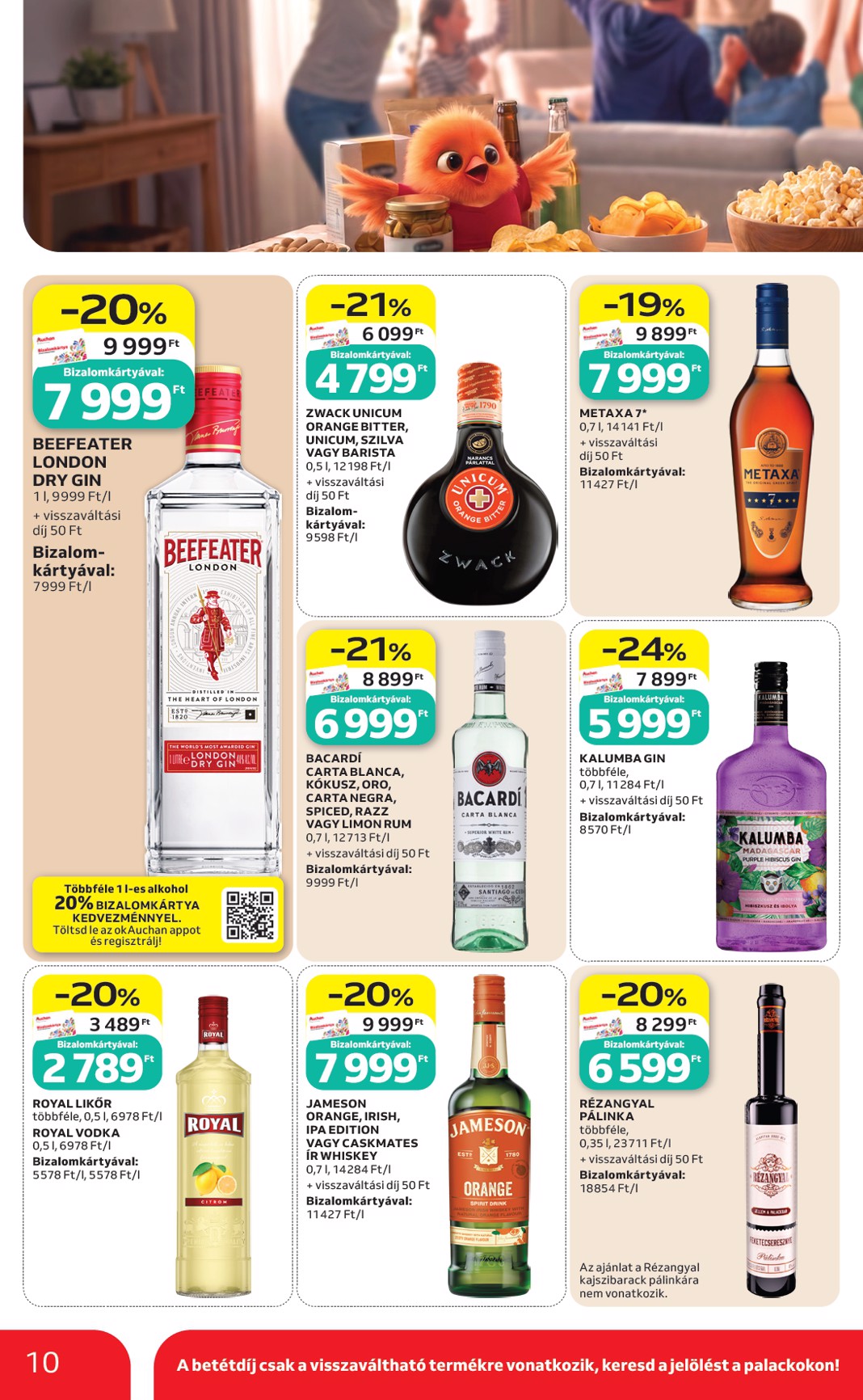 auchan - A jövőbeli Auchan Hipermarket - Kihagyhatatlan ziccerek bajnok árakon akciós újság csütörtöktől 2026.07.09.-tól szerdától 2026.07.22.-ig érvényes. - page: 10