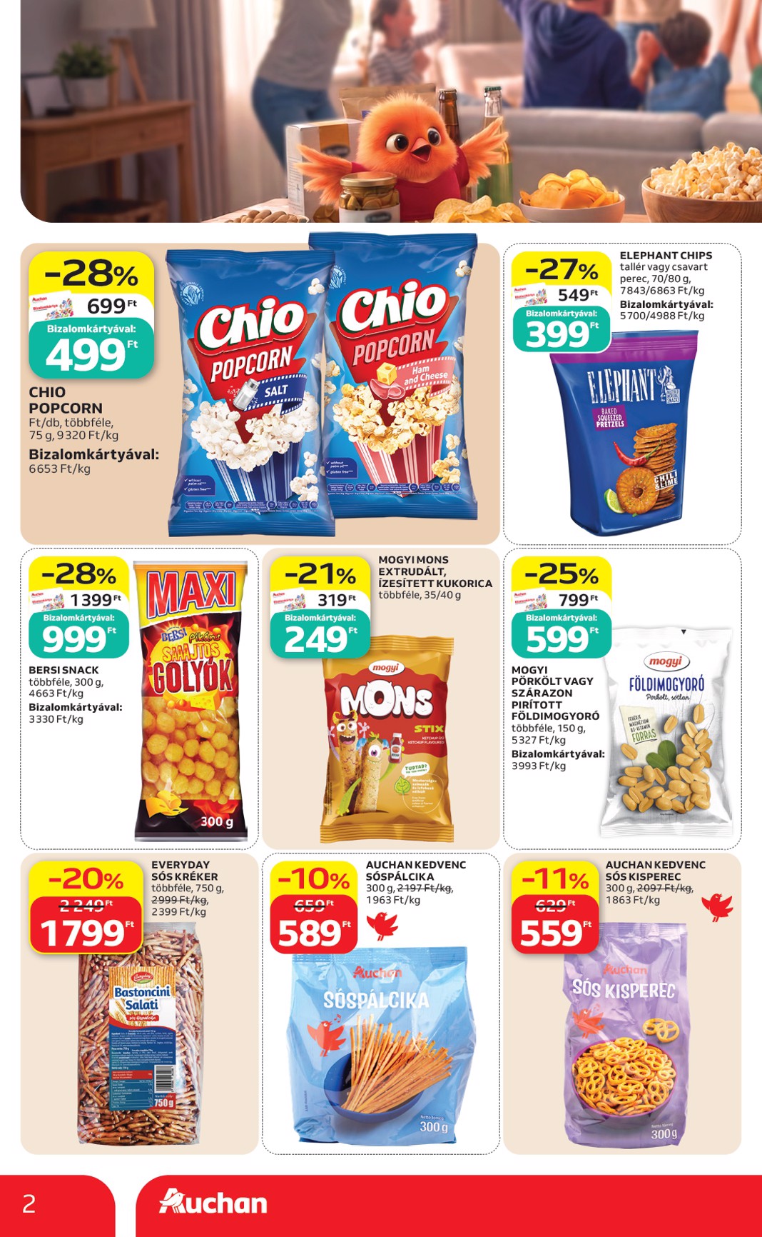 auchan - A jövőbeli Auchan Hipermarket - Kihagyhatatlan ziccerek bajnok árakon akciós újság csütörtöktől 2026.07.09.-tól szerdától 2026.07.22.-ig érvényes. - page: 2