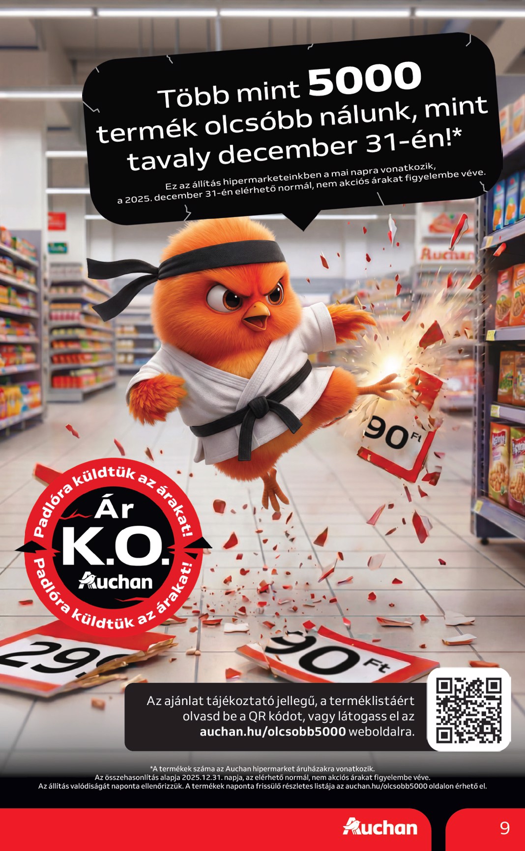 auchan - A jövőbeli Auchan Hipermarket - Kihagyhatatlan ziccerek bajnok árakon akciós újság csütörtöktől 2026.07.09.-tól szerdától 2026.07.22.-ig érvényes. - page: 9