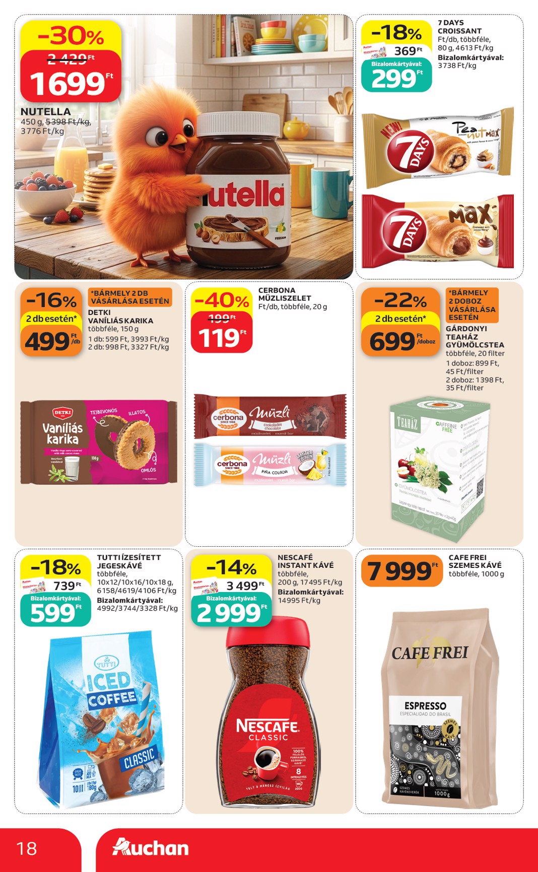 auchan - A jövőbeli Auchan Hipermarket akciós újság csütörtöktől 2026.07.09.-tól szerdától 2026.07.15.-ig érvényes. - page: 18