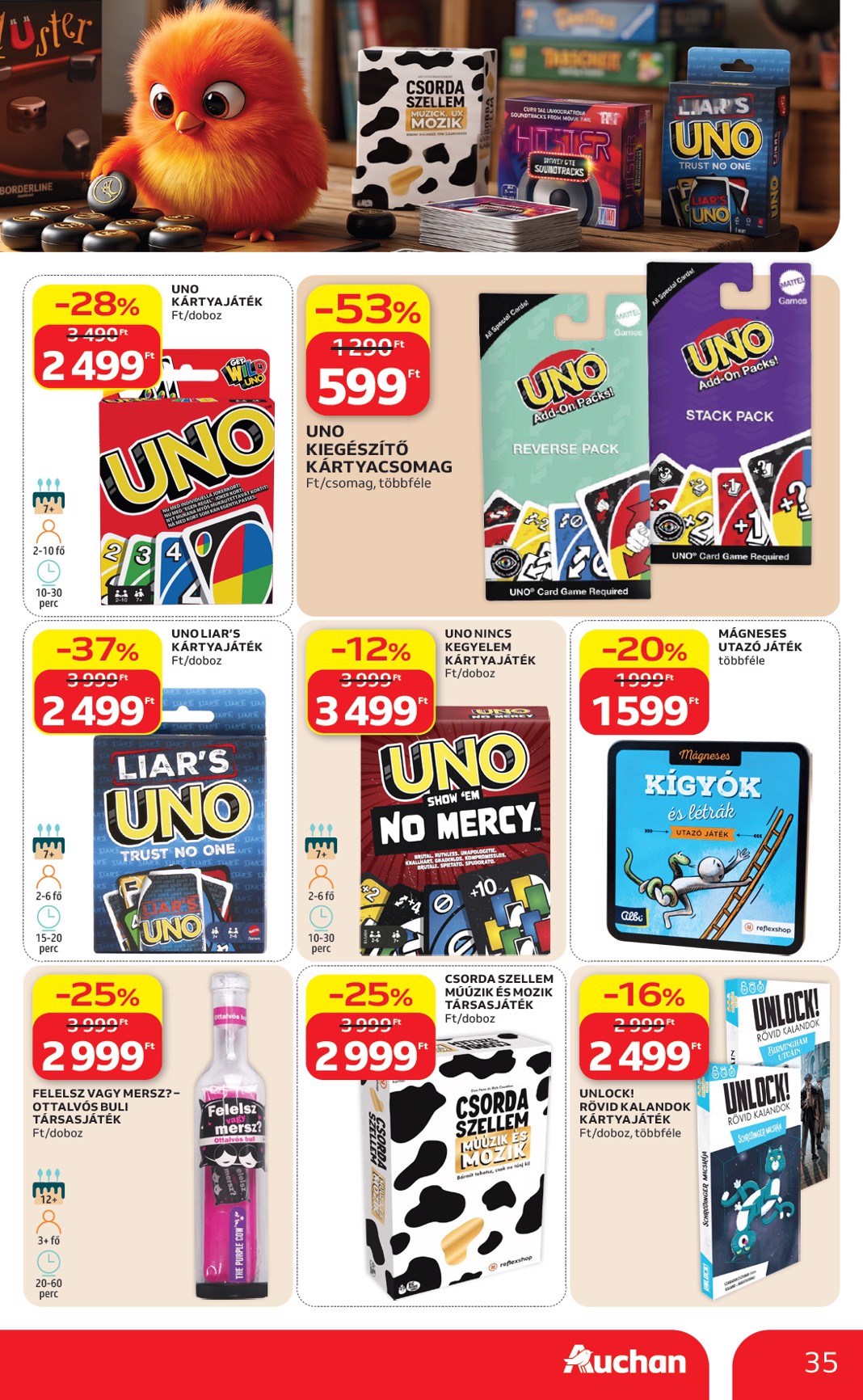 auchan - A jövőbeli Auchan Hipermarket akciós újság csütörtöktől 2026.07.09.-tól szerdától 2026.07.15.-ig érvényes. - page: 35