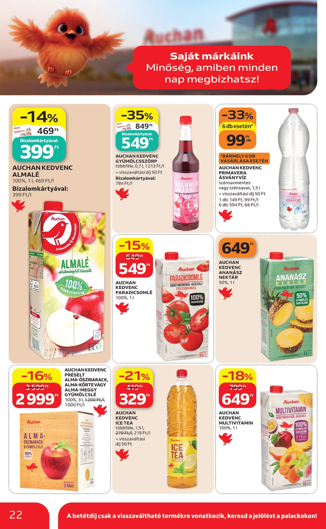 auchan - A jövőbeli Auchan Hipermarket akciós újság csütörtöktől 2026.07.09.-tól szerdától 2026.07.15.-ig érvényes. - page: 22