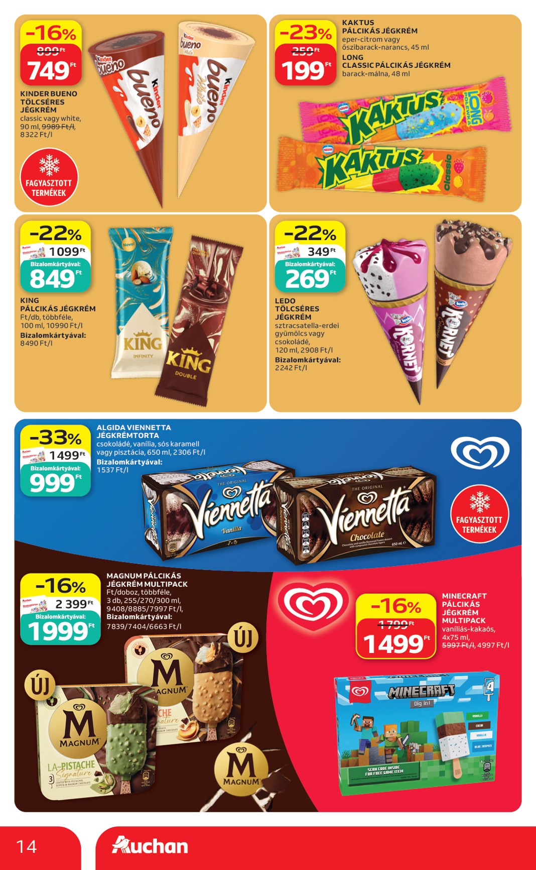 auchan - A jövőbeli Auchan Hipermarket akciós újság csütörtöktől 2026.07.09.-tól szerdától 2026.07.15.-ig érvényes. - page: 14