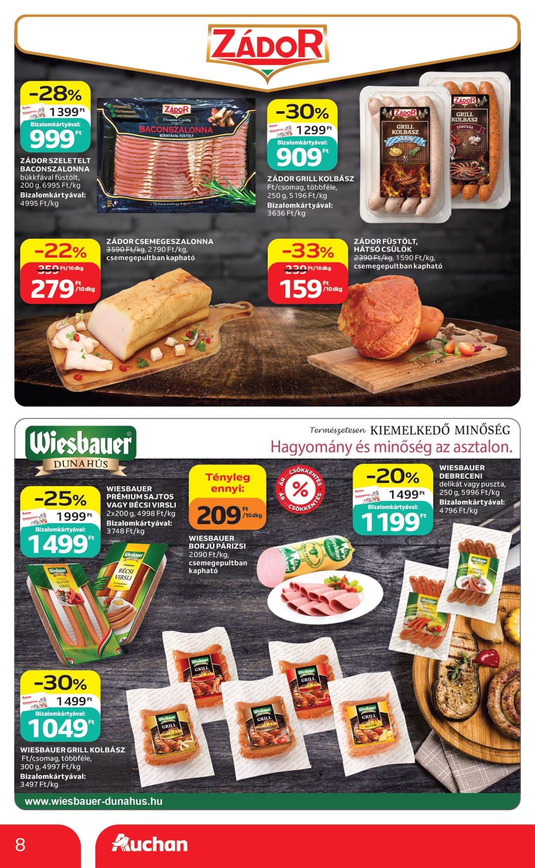 auchan - A jövőbeli Auchan Hipermarket akciós újság csütörtöktől 2026.07.09.-tól szerdától 2026.07.15.-ig érvényes. - page: 8