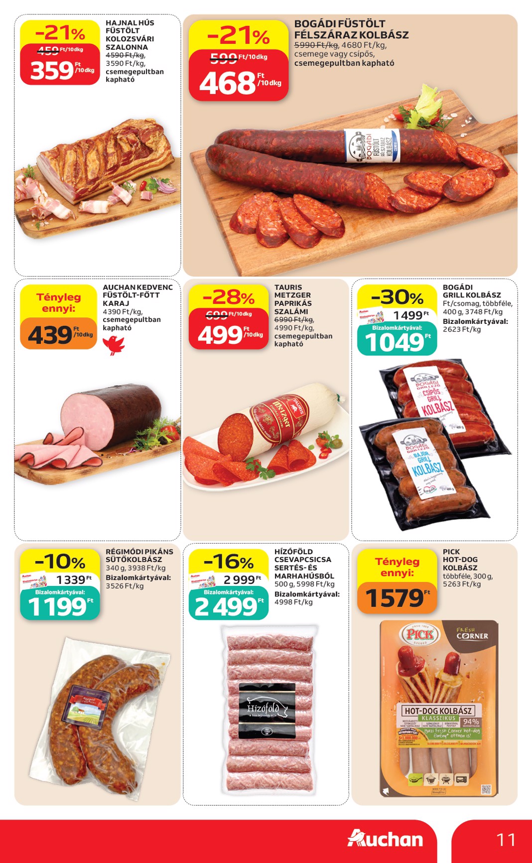 auchan - A jövőbeli Auchan Hipermarket akciós újság csütörtöktől 2026.07.09.-tól szerdától 2026.07.15.-ig érvényes. - page: 11