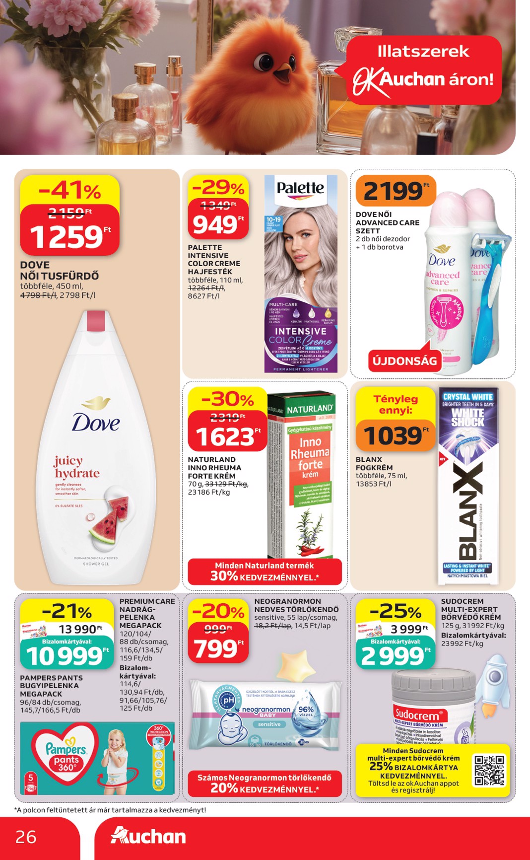 auchan - A jövőbeli Auchan Hipermarket akciós újság csütörtöktől 2026.07.09.-tól szerdától 2026.07.15.-ig érvényes. - page: 26