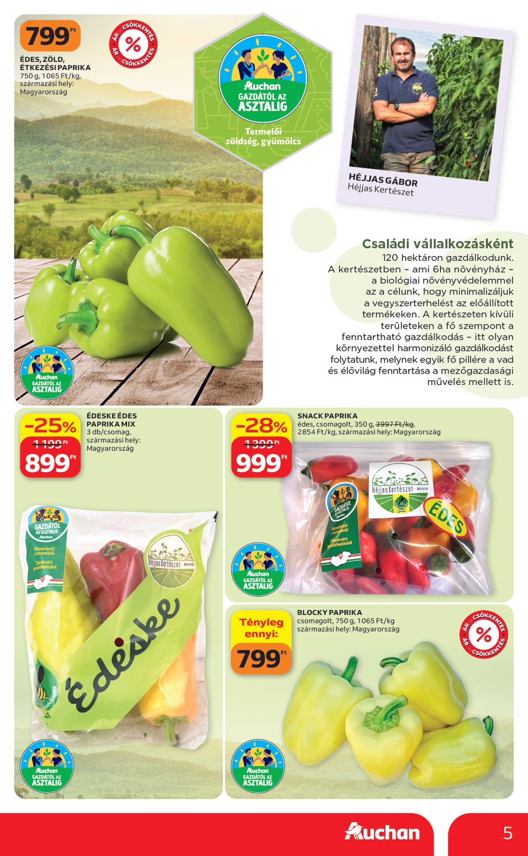 auchan - A jövőbeli Auchan Hipermarket akciós újság csütörtöktől 2026.07.09.-tól szerdától 2026.07.15.-ig érvényes. - page: 5