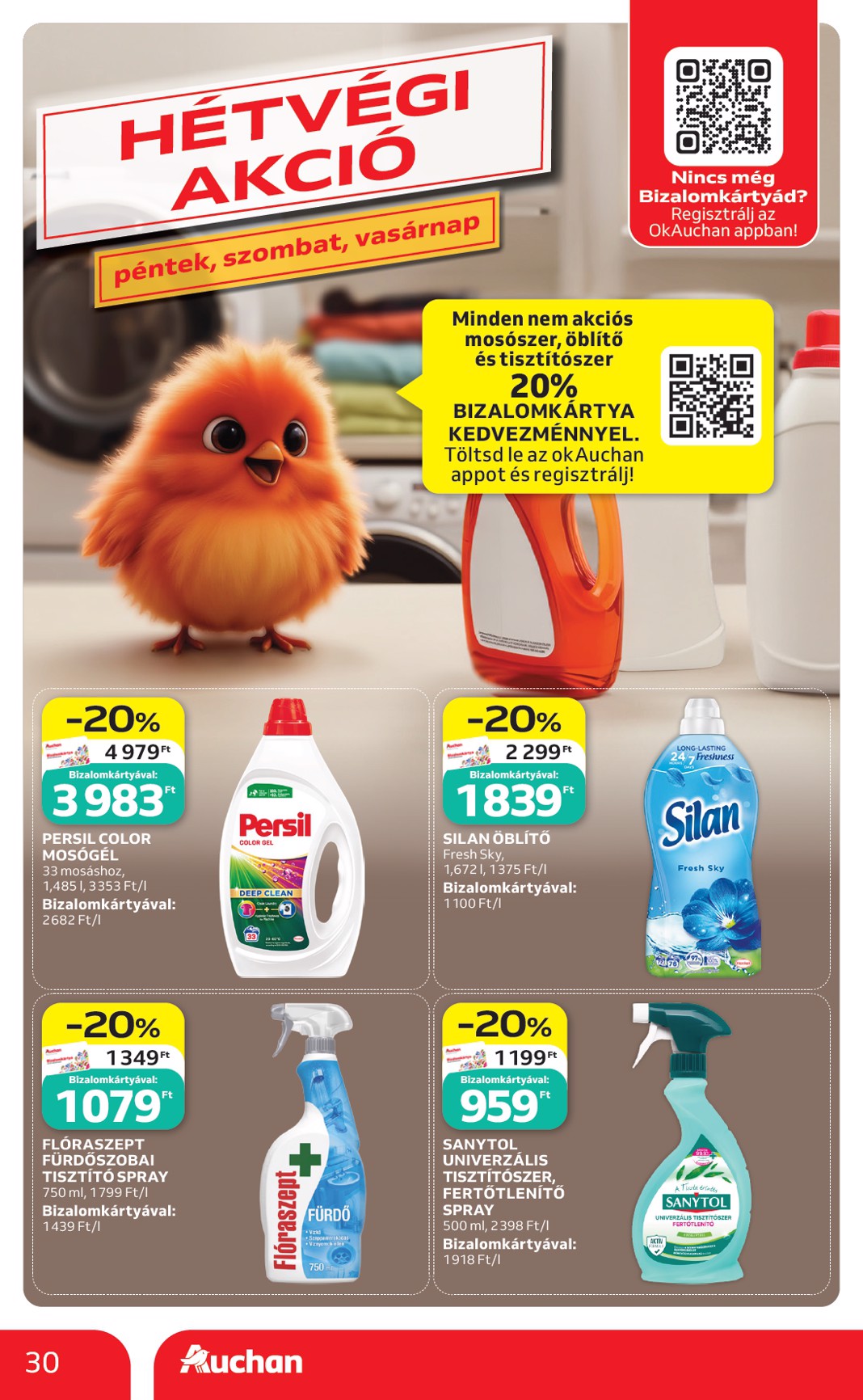 auchan - A jövőbeli Auchan Hipermarket akciós újság csütörtöktől 2026.07.09.-tól szerdától 2026.07.15.-ig érvényes. - page: 30