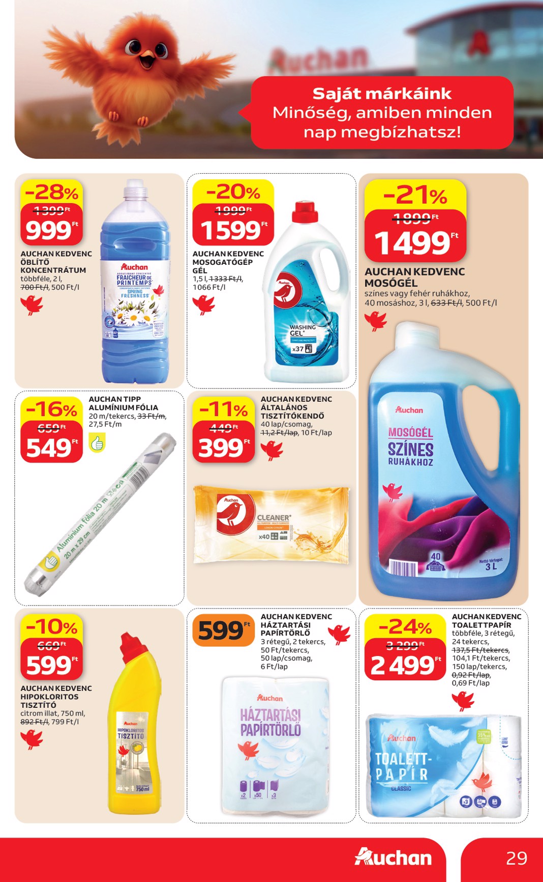 auchan - A jövőbeli Auchan Hipermarket akciós újság csütörtöktől 2026.07.09.-tól szerdától 2026.07.15.-ig érvényes. - page: 29