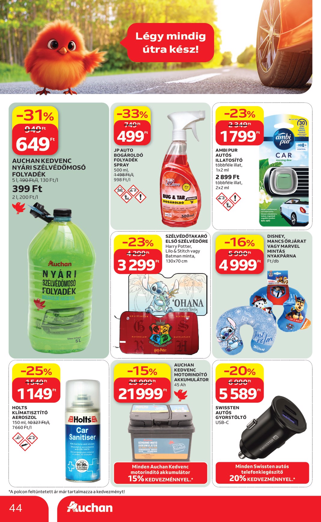 auchan - A jövőbeli Auchan Hipermarket akciós újság csütörtöktől 2026.07.09.-tól szerdától 2026.07.15.-ig érvényes. - page: 44