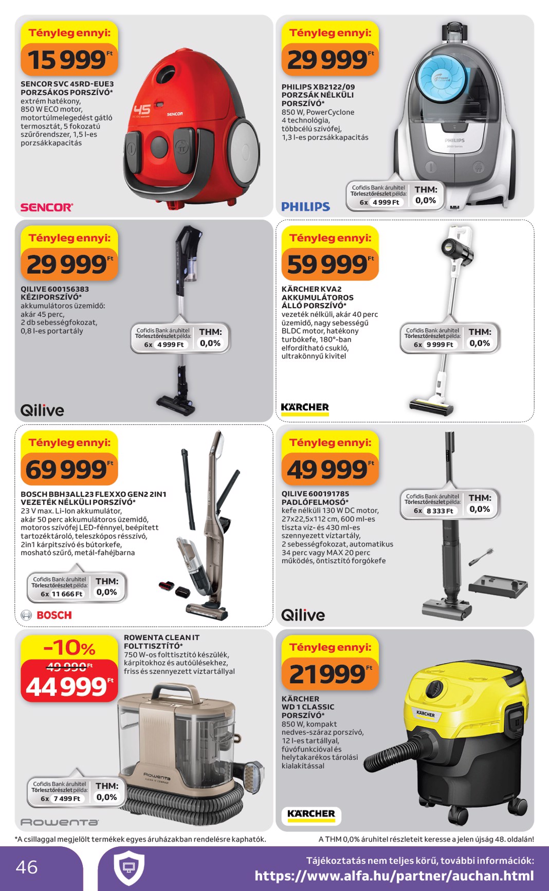 auchan - A jövőbeli Auchan Hipermarket akciós újság csütörtöktől 2026.07.09.-tól szerdától 2026.07.15.-ig érvényes. - page: 46
