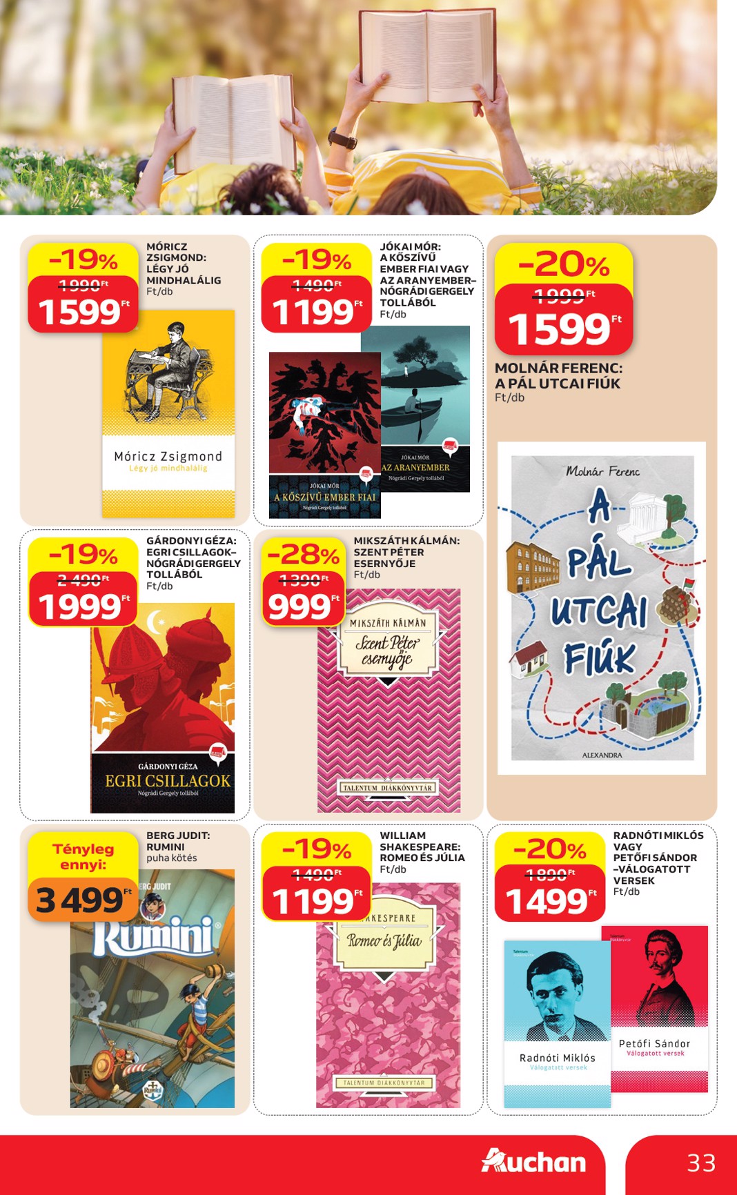 auchan - A jövőbeli Auchan Hipermarket akciós újság csütörtöktől 2026.07.09.-tól szerdától 2026.07.15.-ig érvényes. - page: 33