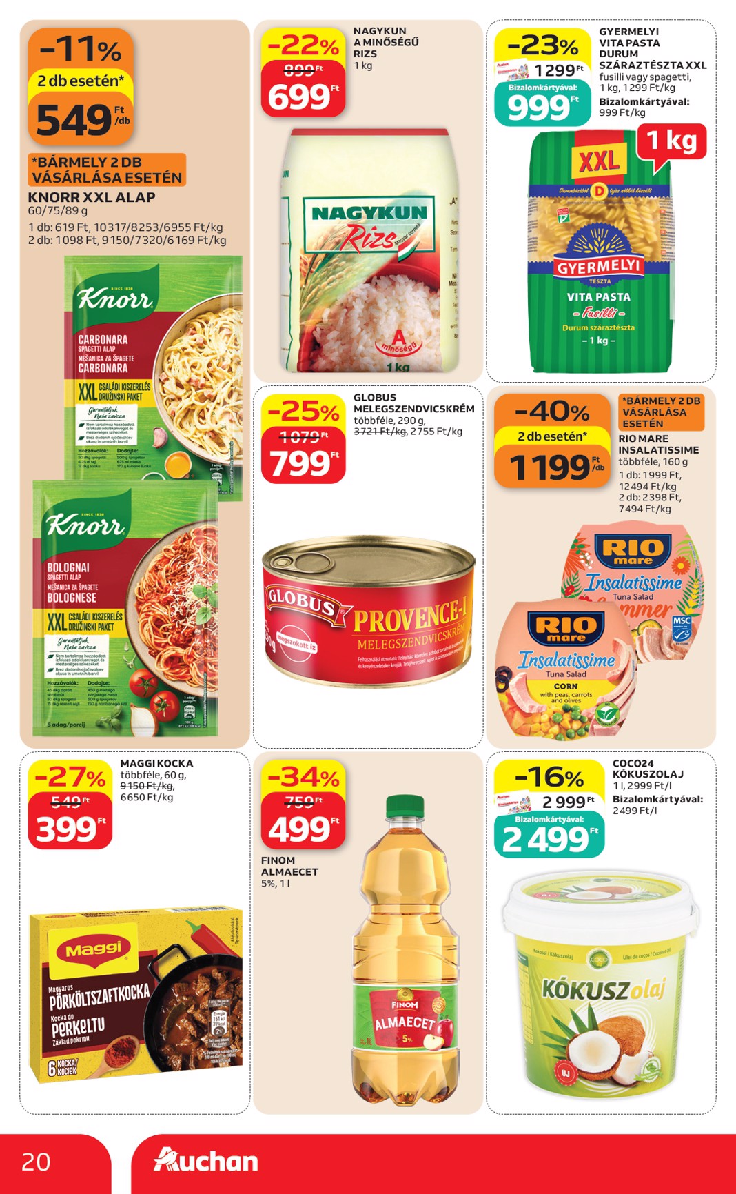 auchan - A jövőbeli Auchan Hipermarket akciós újság csütörtöktől 2026.07.09.-tól szerdától 2026.07.15.-ig érvényes. - page: 20