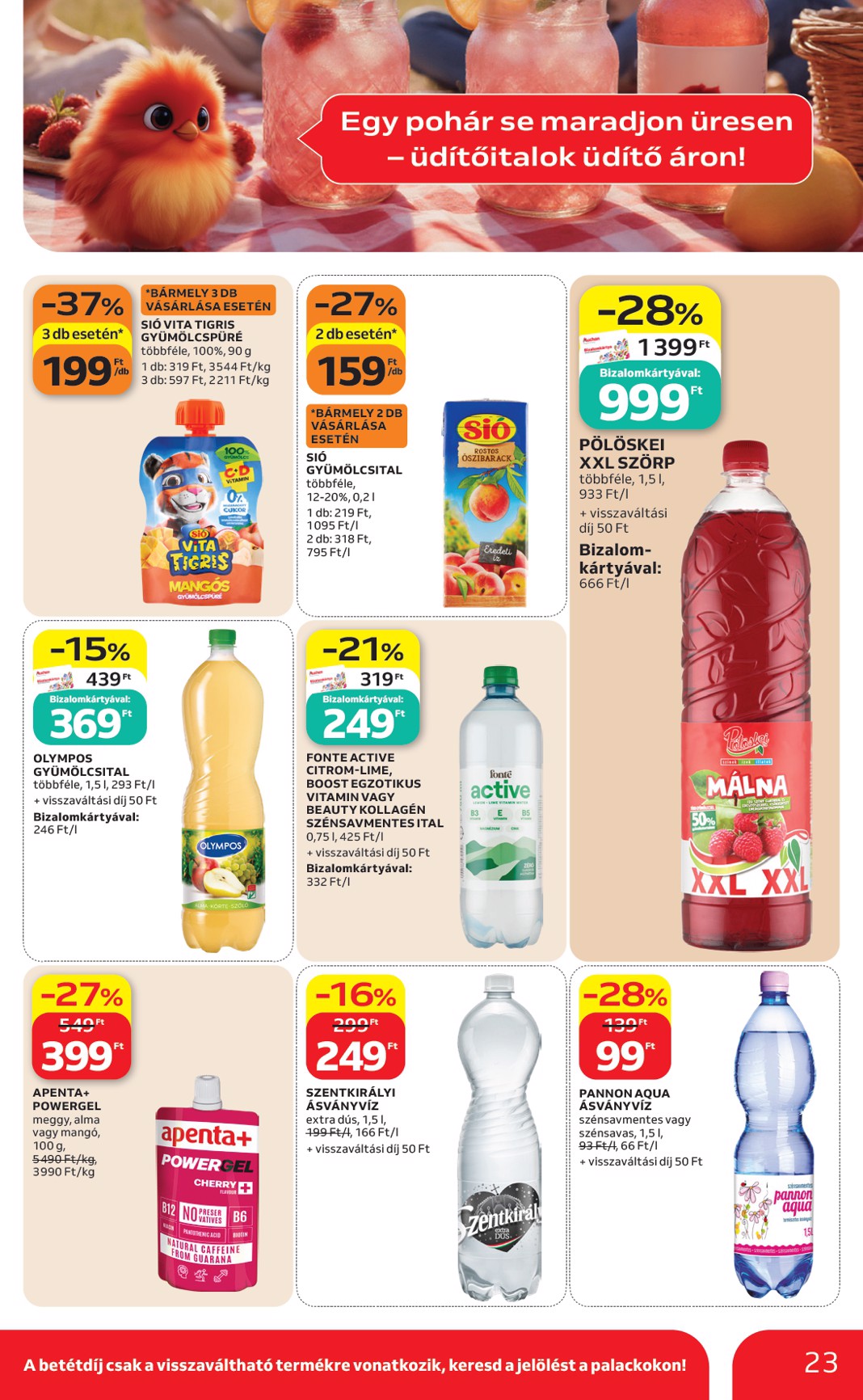 auchan - A jövőbeli Auchan Hipermarket akciós újság csütörtöktől 2026.07.09.-tól szerdától 2026.07.15.-ig érvényes. - page: 23