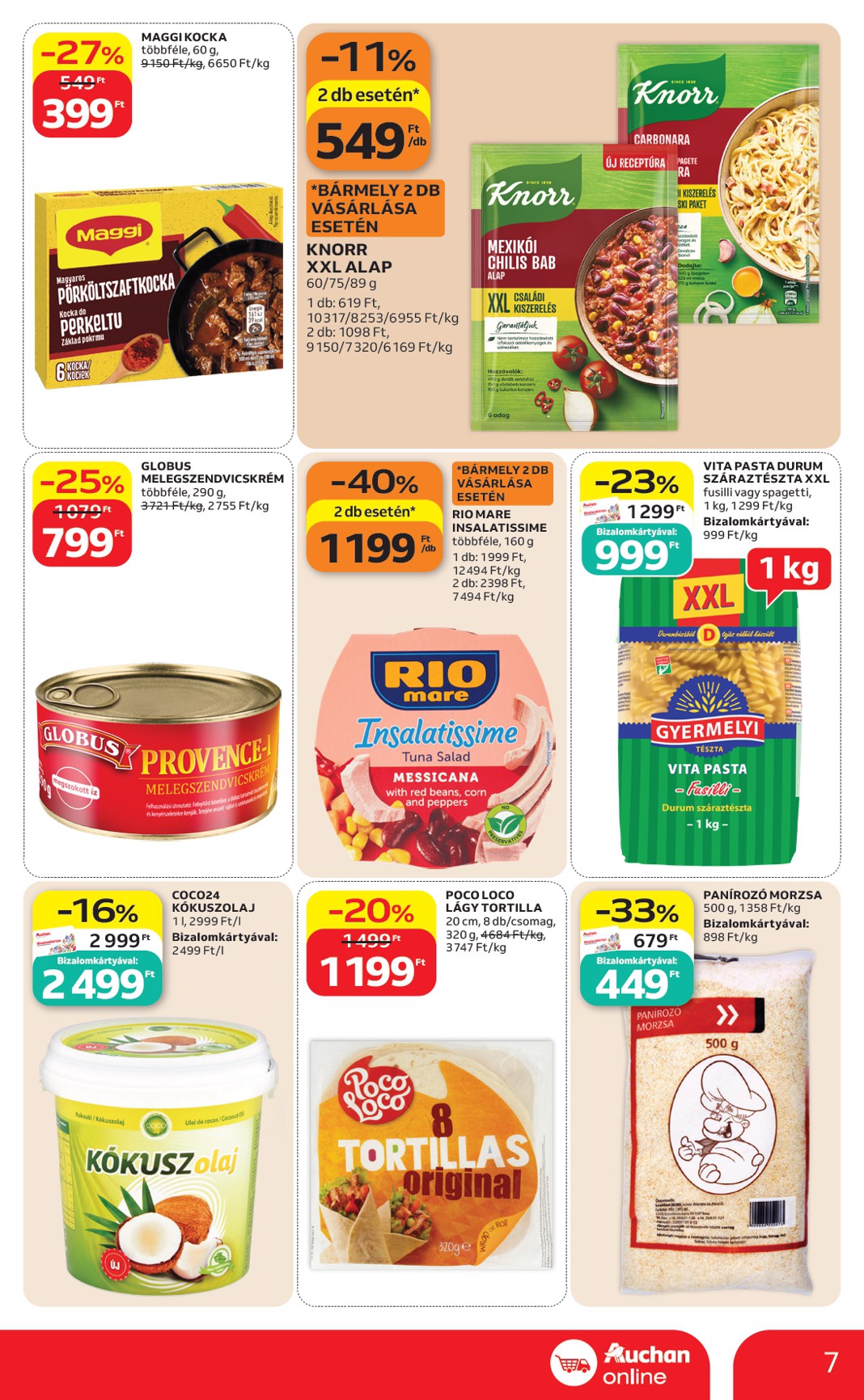auchan - A jövőbeli Auchan szupermarket akciós újság csütörtöktől 2026.07.09.-tól szerdától 2026.07.15.-ig érvényes. - page: 7