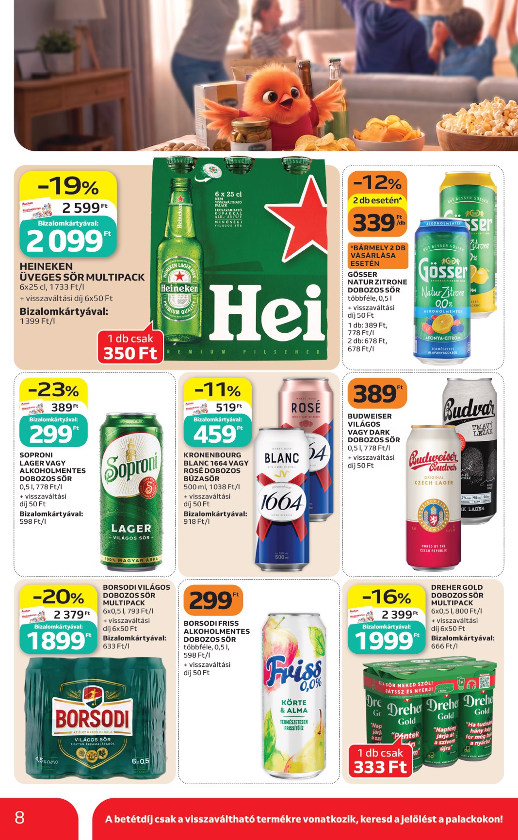 auchan - A jövőbeli Auchan szupermarket akciós újság csütörtöktől 2026.07.09.-tól szerdától 2026.07.15.-ig érvényes. - page: 8