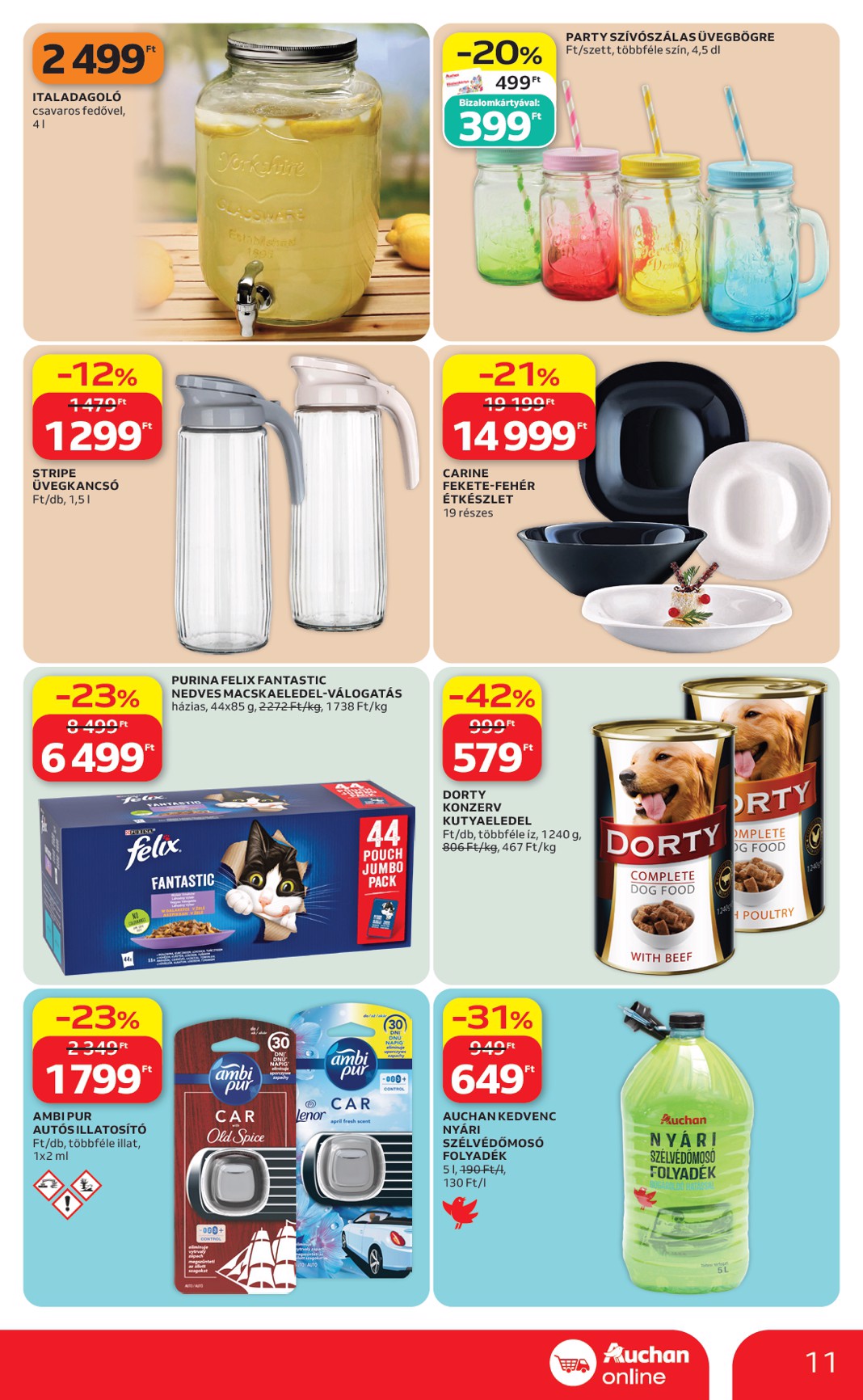 auchan - A jövőbeli Auchan szupermarket akciós újság csütörtöktől 2026.07.09.-tól szerdától 2026.07.15.-ig érvényes. - page: 11