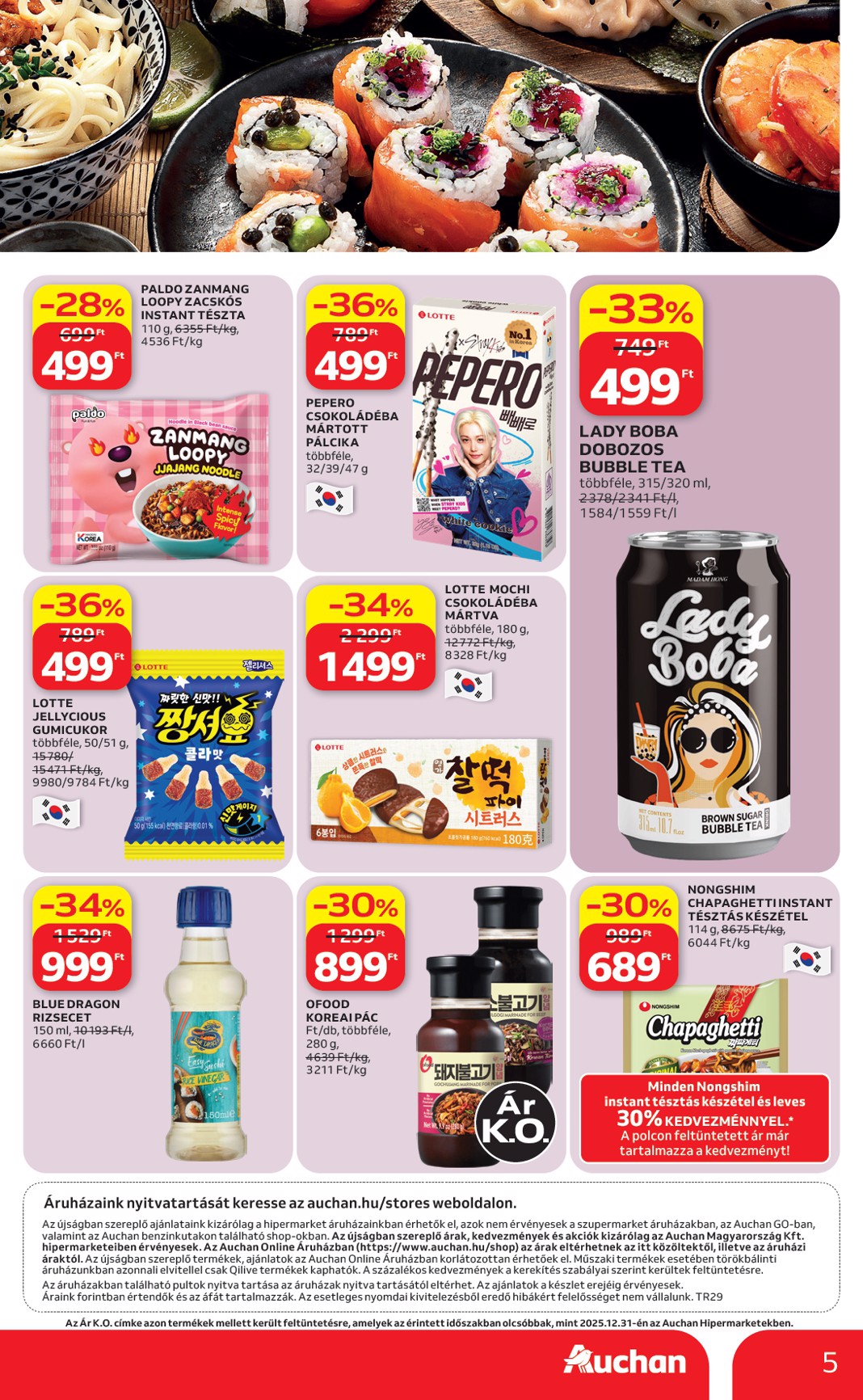 auchan - A jövőbeli Auchan Hipermarket - Ázsiai ajánlataink akciós újság csütörtöktől 2026.07.16.-tól szerdától 2026.07.22.-ig érvényes. - page: 5