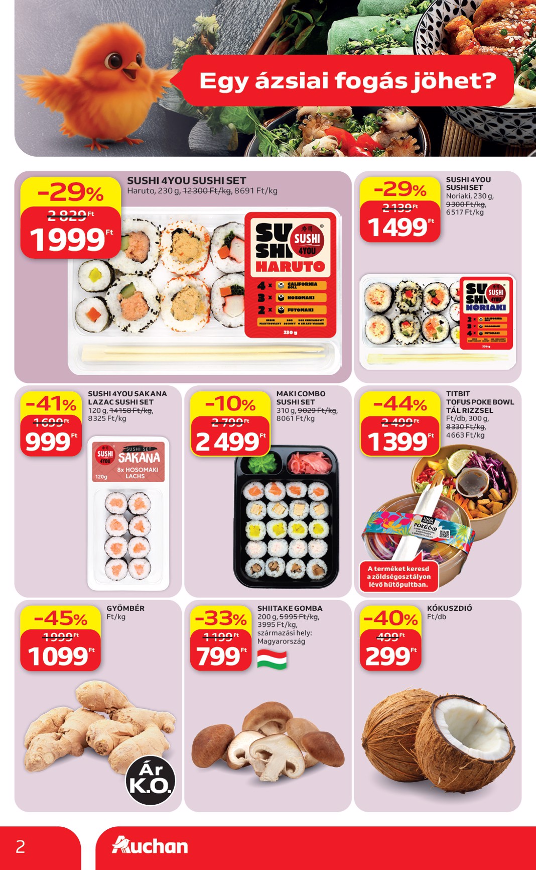 auchan - A jövőbeli Auchan Hipermarket - Ázsiai ajánlataink akciós újság csütörtöktől 2026.07.16.-tól szerdától 2026.07.22.-ig érvényes. - page: 2