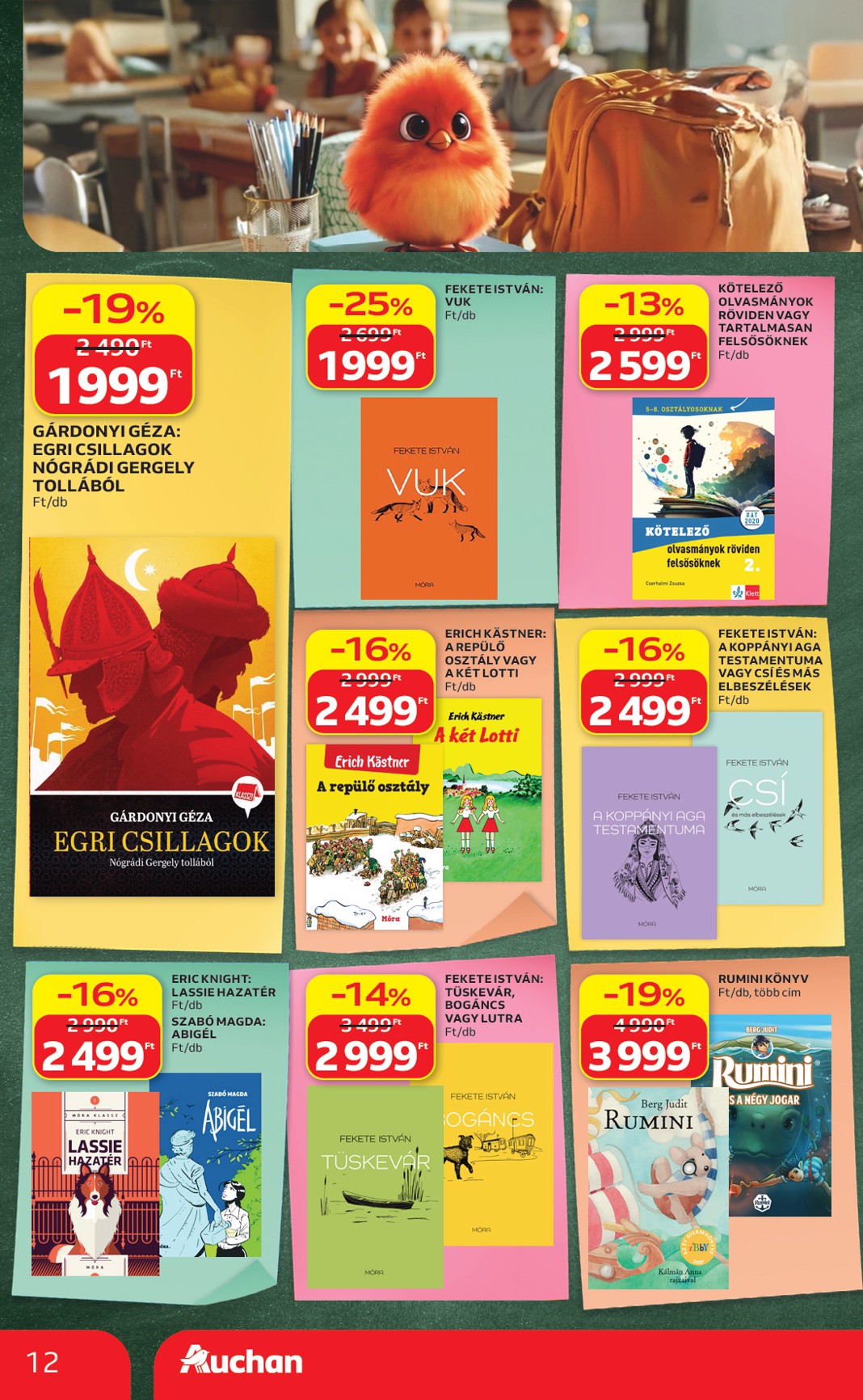 auchan - A jövőbeli Auchan - Iskolakezdés ajánlataink akciós újság csütörtöktől 2026.07.23.-tól szerdától 2026.07.29.-ig érvényes. - page: 12