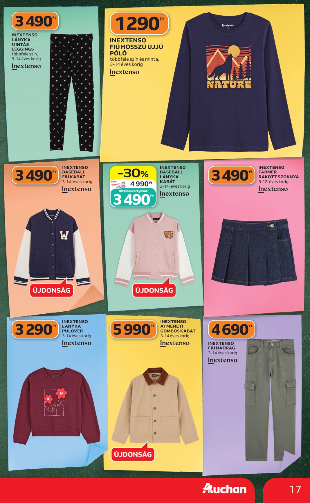 auchan - A jövőbeli Auchan - Iskolakezdés ajánlataink akciós újság csütörtöktől 2026.07.23.-tól szerdától 2026.07.29.-ig érvényes. - page: 17