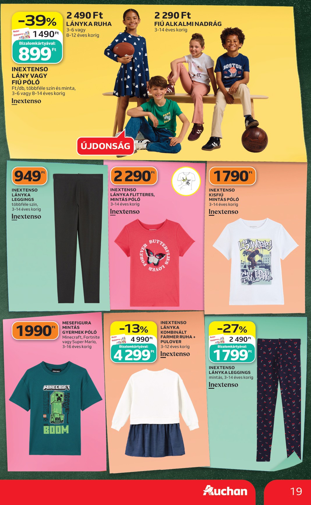 auchan - A jövőbeli Auchan - Iskolakezdés ajánlataink akciós újság csütörtöktől 2026.07.23.-tól szerdától 2026.07.29.-ig érvényes. - page: 19