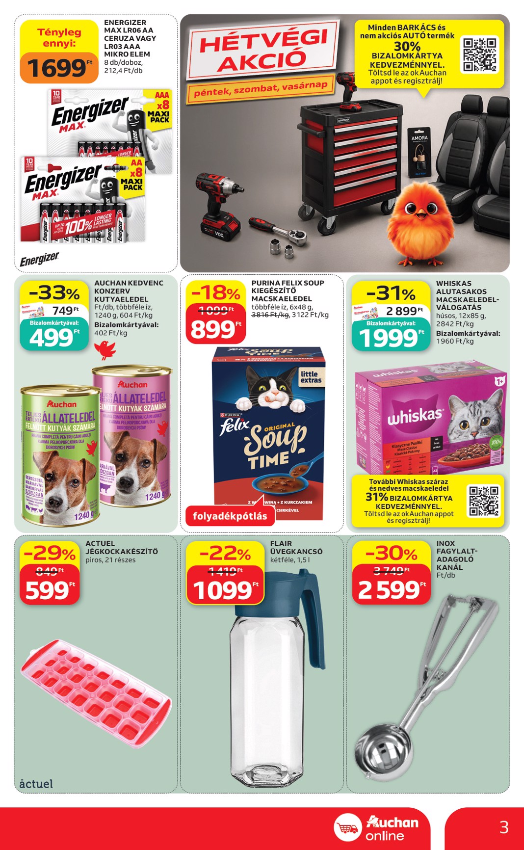 auchan - A jövőbeli Auchan - Heti Szupermarket ajánlataink - Szupermarket akciós újság szerdától 2026.07.22.-tól szerdától 2026.07.29.-ig érvényes. - page: 3