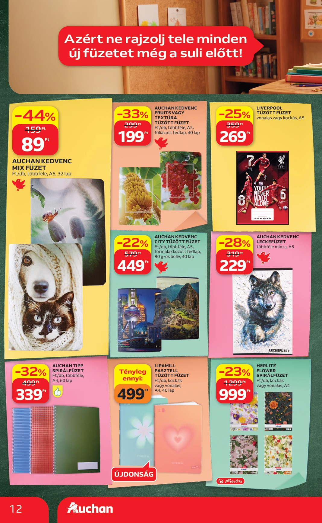 auchan - A jövőbeli Auchan - Heti Szupermarket ajánlataink - Szupermarket akciós újság szerdától 2026.07.22.-tól szerdától 2026.07.29.-ig érvényes. - page: 12