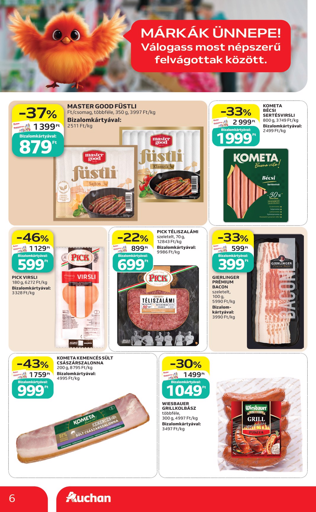 auchan - A jövőbeli Auchan - Heti Szupermarket ajánlataink - Szupermarket akciós újság szerdától 2026.07.22.-tól szerdától 2026.07.29.-ig érvényes. - page: 6