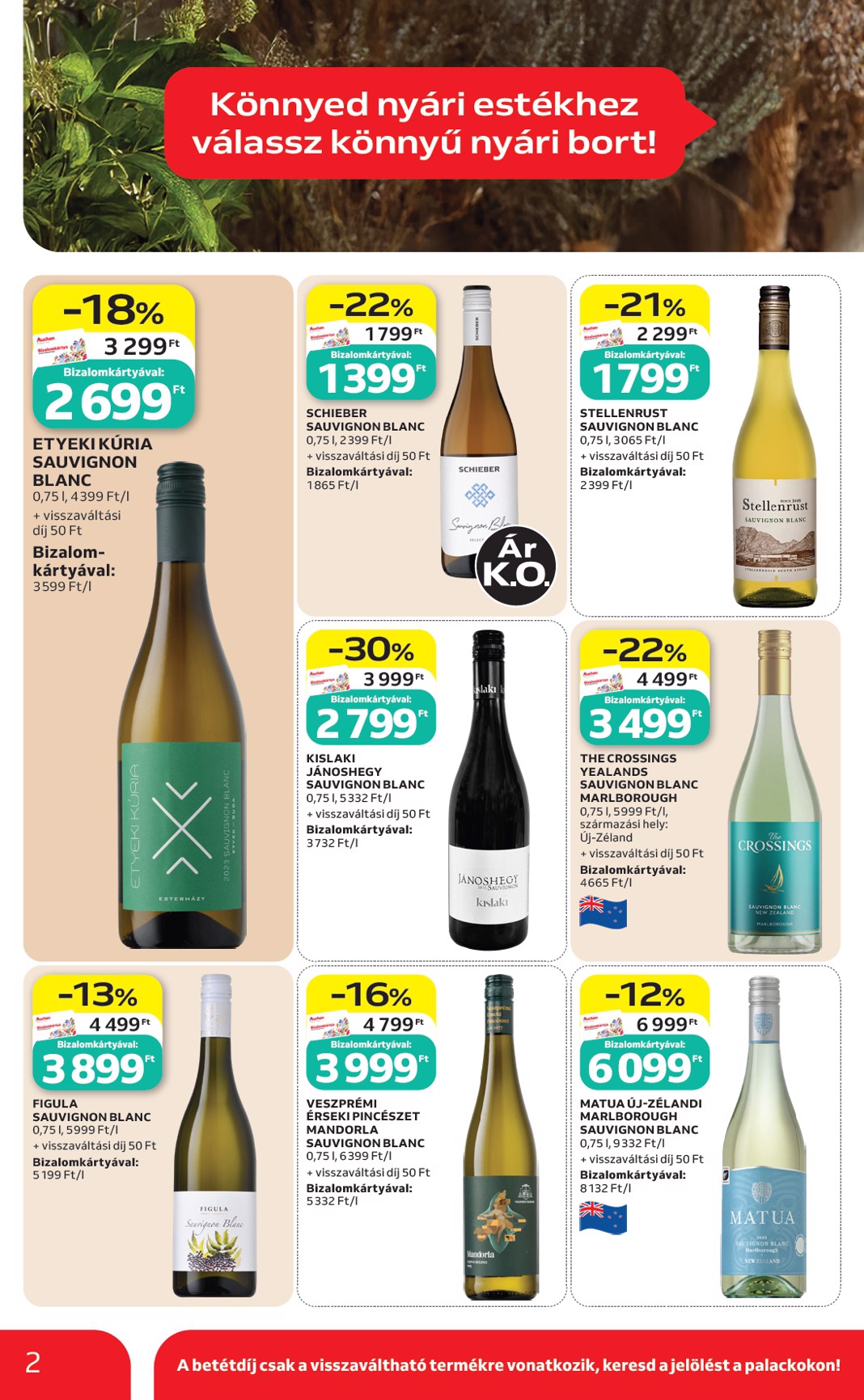auchan - Aktuális Auchan Hipermarket - Borválaszték szórólap érvényes csütörtöktől 2026.07.30.-től szerdától 2026.08.05.-ig - page: 2