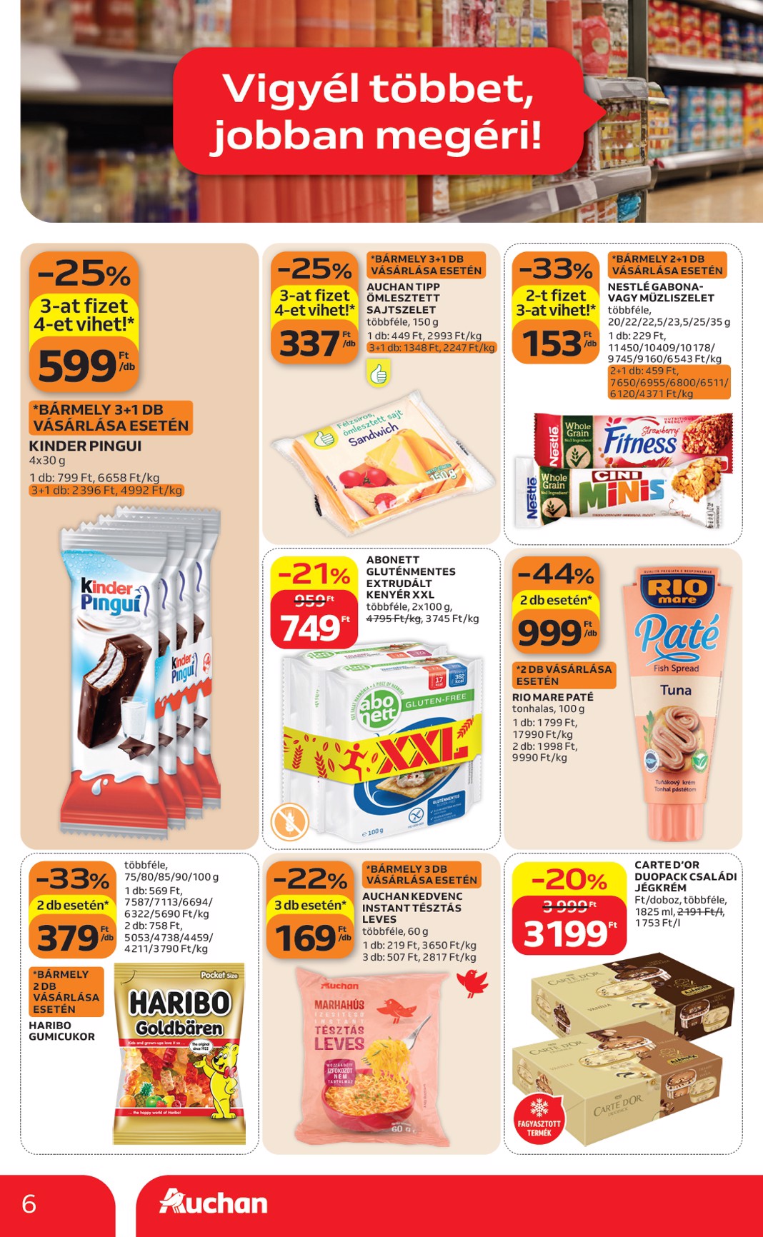 auchan - A jövőbeli Auchan Szupermarket akciós újság csütörtöktől 2026.08.06.-tól szerdától 2026.08.12.-ig érvényes. - page: 6