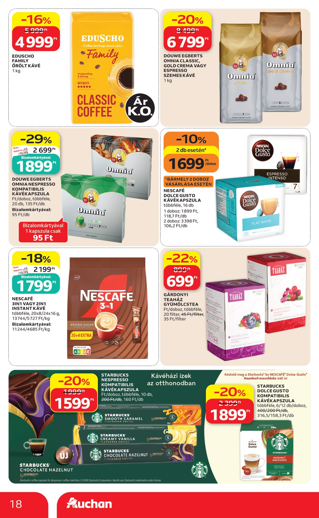 auchan - A jövőbeli Auchan Hipermarket akciós újság csütörtöktől 2026.08.06.-tól szerdától 2026.08.12.-ig érvényes. - page: 18