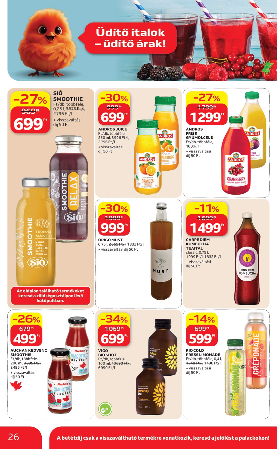 auchan - A jövőbeli Auchan Hipermarket akciós újság csütörtöktől 2026.08.06.-tól szerdától 2026.08.12.-ig érvényes. - page: 26