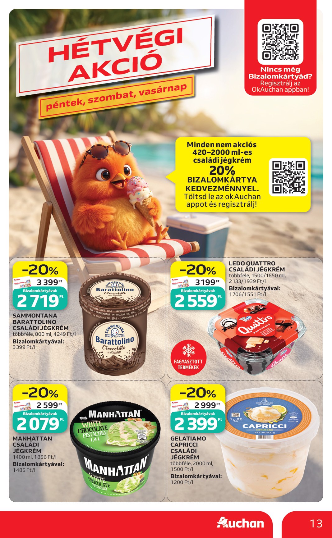 auchan - A jövőbeli Auchan Hipermarket akciós újság csütörtöktől 2026.08.06.-tól szerdától 2026.08.12.-ig érvényes. - page: 13