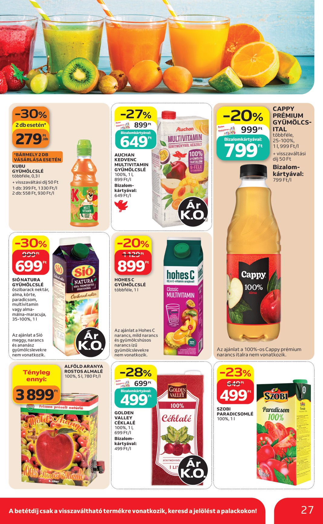 auchan - A jövőbeli Auchan Hipermarket akciós újság csütörtöktől 2026.08.06.-tól szerdától 2026.08.12.-ig érvényes. - page: 27