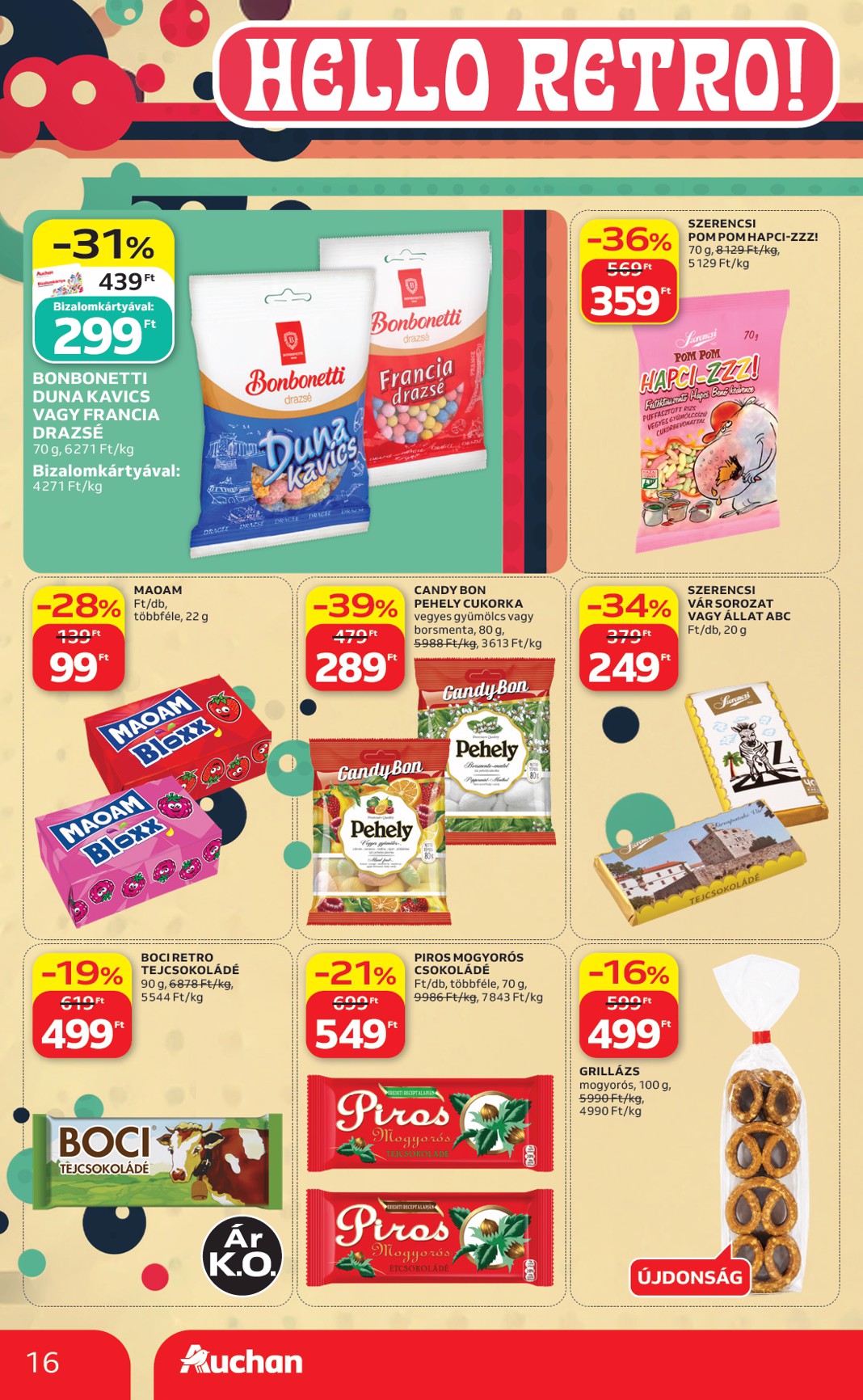 auchan - A jövőbeli Auchan Hipermarket akciós újság csütörtöktől 2026.08.06.-tól szerdától 2026.08.12.-ig érvényes. - page: 16