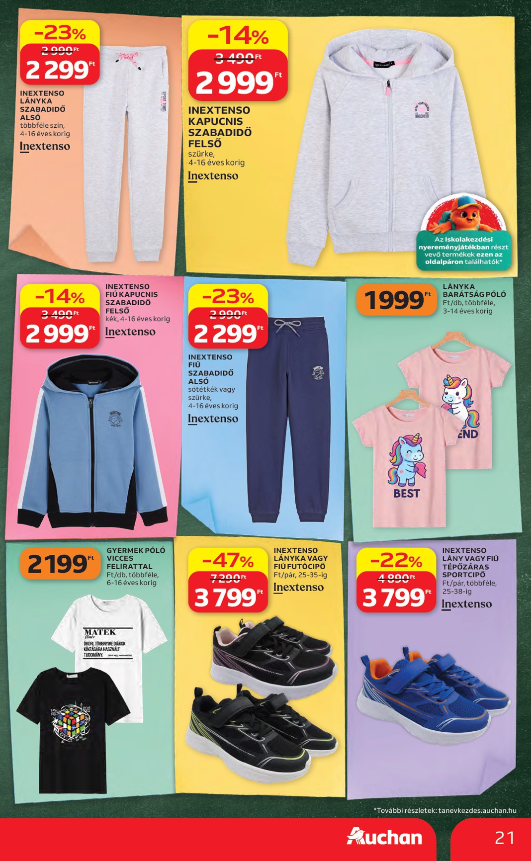 auchan - A jövőbeli Auchan Hipermarket - Back to School akciós újság csütörtöktől 2026.08.06.-tól szerdától 2026.08.19.-ig érvényes. - page: 21