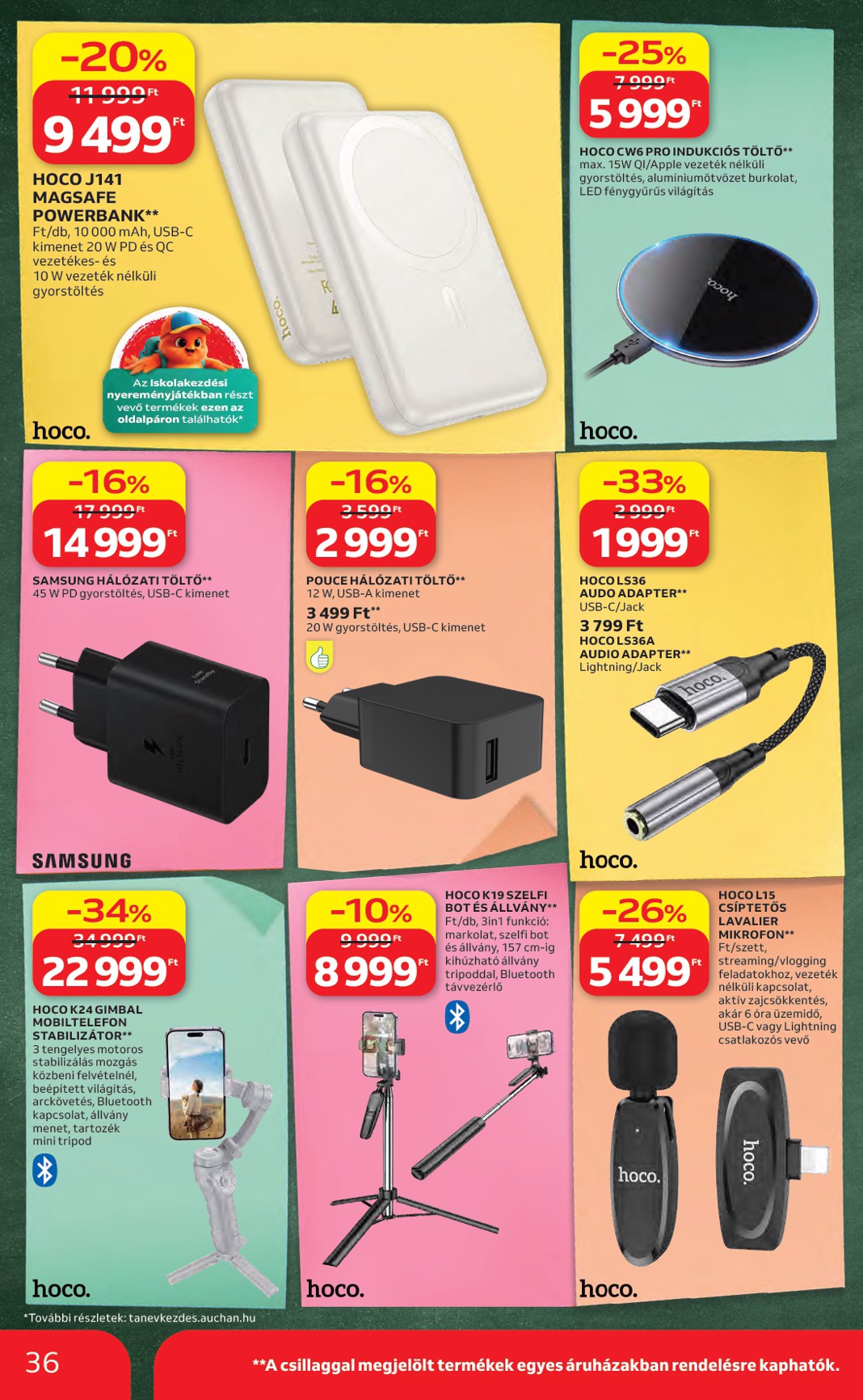 auchan - A jövőbeli Auchan Hipermarket - Back to School akciós újság csütörtöktől 2026.08.06.-tól szerdától 2026.08.19.-ig érvényes. - page: 36