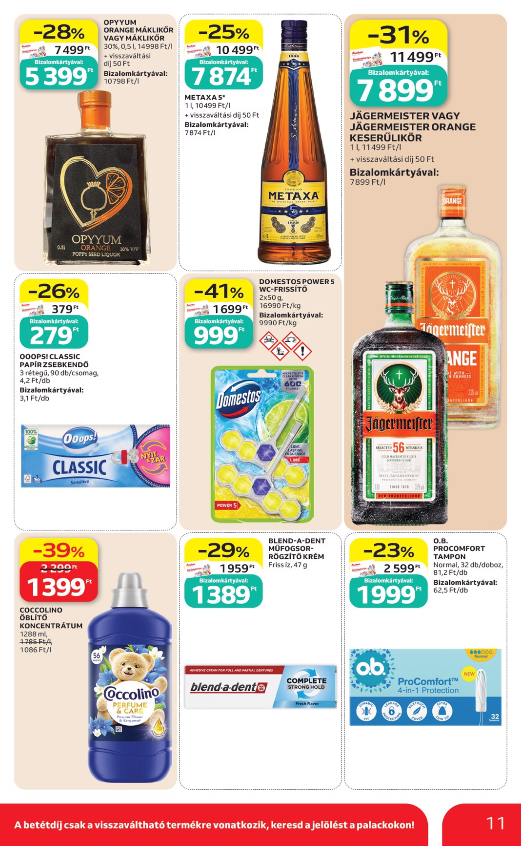 auchan - A jövőbeli Auchan szupermarket akciós újság csütörtöktől 2026.08.13.-tól szerdától 2026.08.19.-ig érvényes. - page: 11