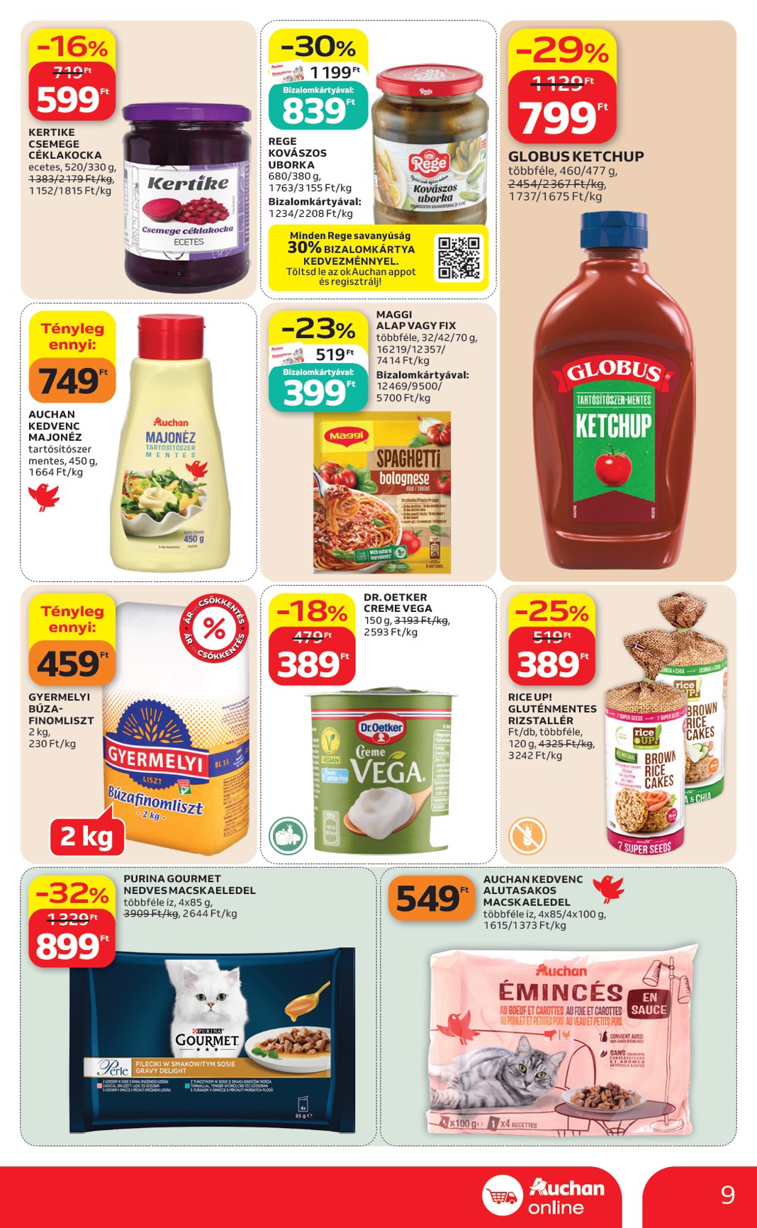 auchan - A jövőbeli Auchan szupermarket akciós újság csütörtöktől 2026.08.13.-tól szerdától 2026.08.19.-ig érvényes. - page: 9