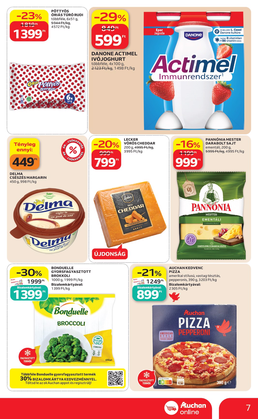 auchan - A jövőbeli Auchan szupermarket akciós újság csütörtöktől 2026.08.13.-tól szerdától 2026.08.19.-ig érvényes. - page: 7
