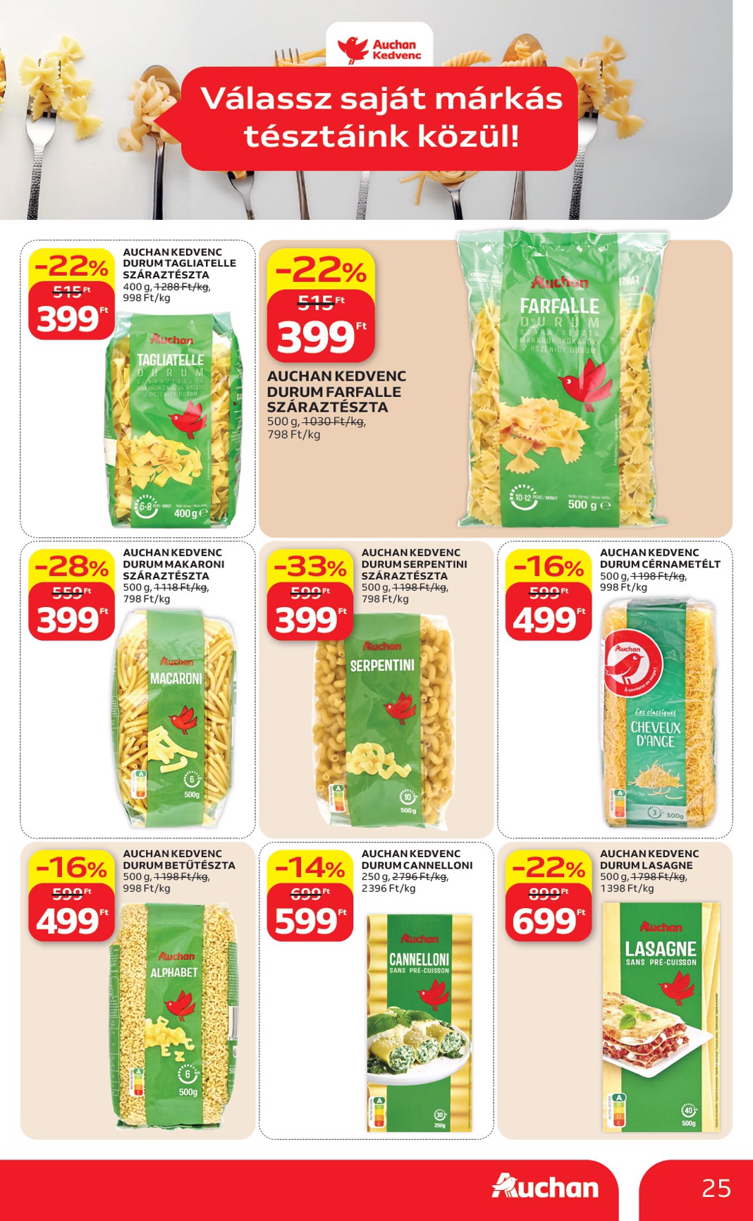 auchan - A jövőbeli Auchan Hipermarket akciós újság csütörtöktől 2026.08.13.-tól szerdától 2026.08.19.-ig érvényes. - page: 25