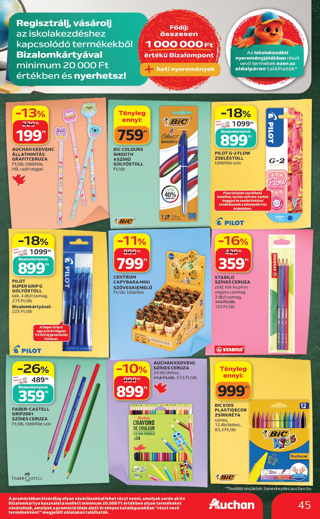 auchan - A jövőbeli Auchan Hipermarket akciós újság csütörtöktől 2026.08.13.-tól szerdától 2026.08.19.-ig érvényes. - page: 45