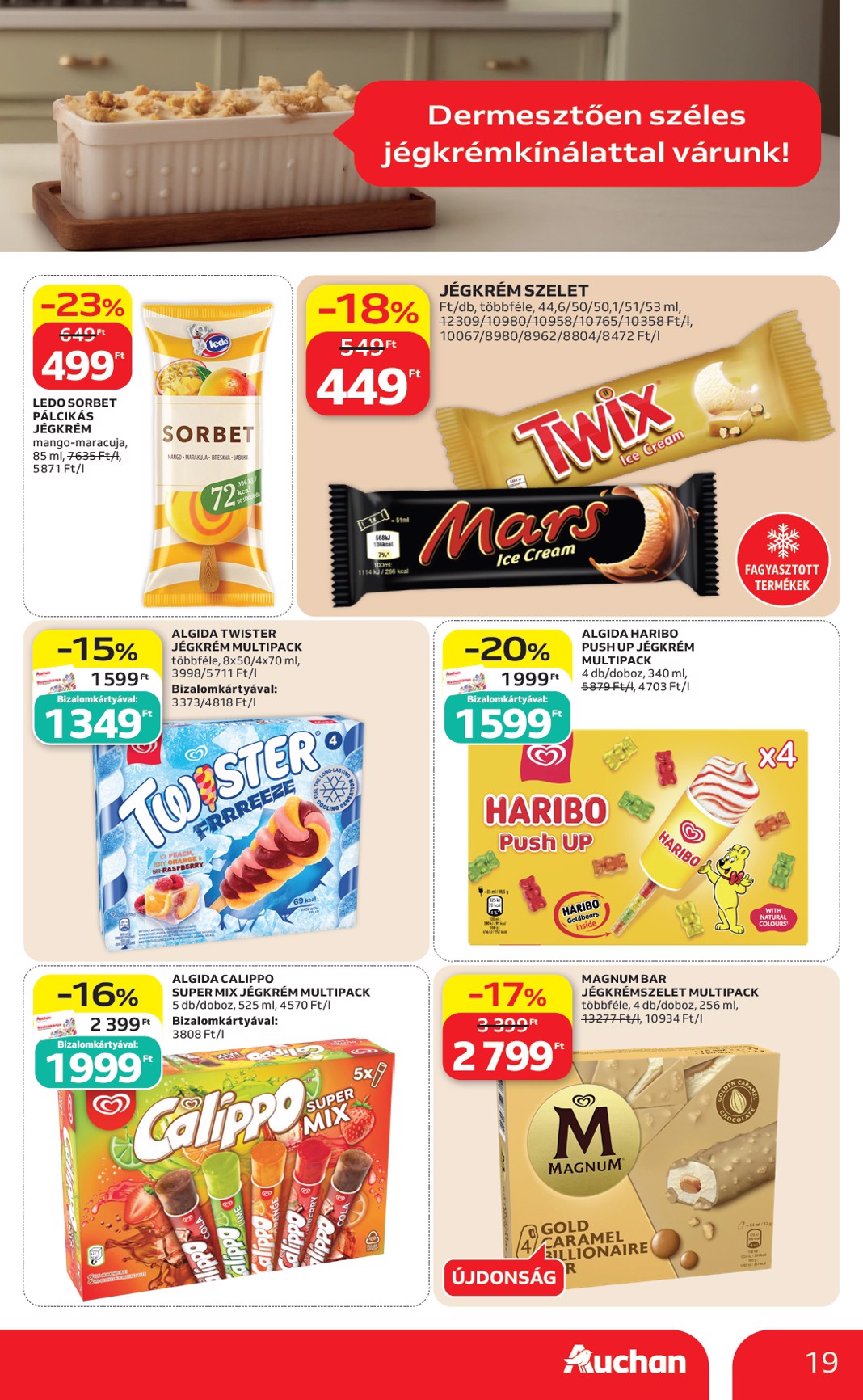 auchan - A jövőbeli Auchan Hipermarket akciós újság csütörtöktől 2026.08.13.-tól szerdától 2026.08.19.-ig érvényes. - page: 19