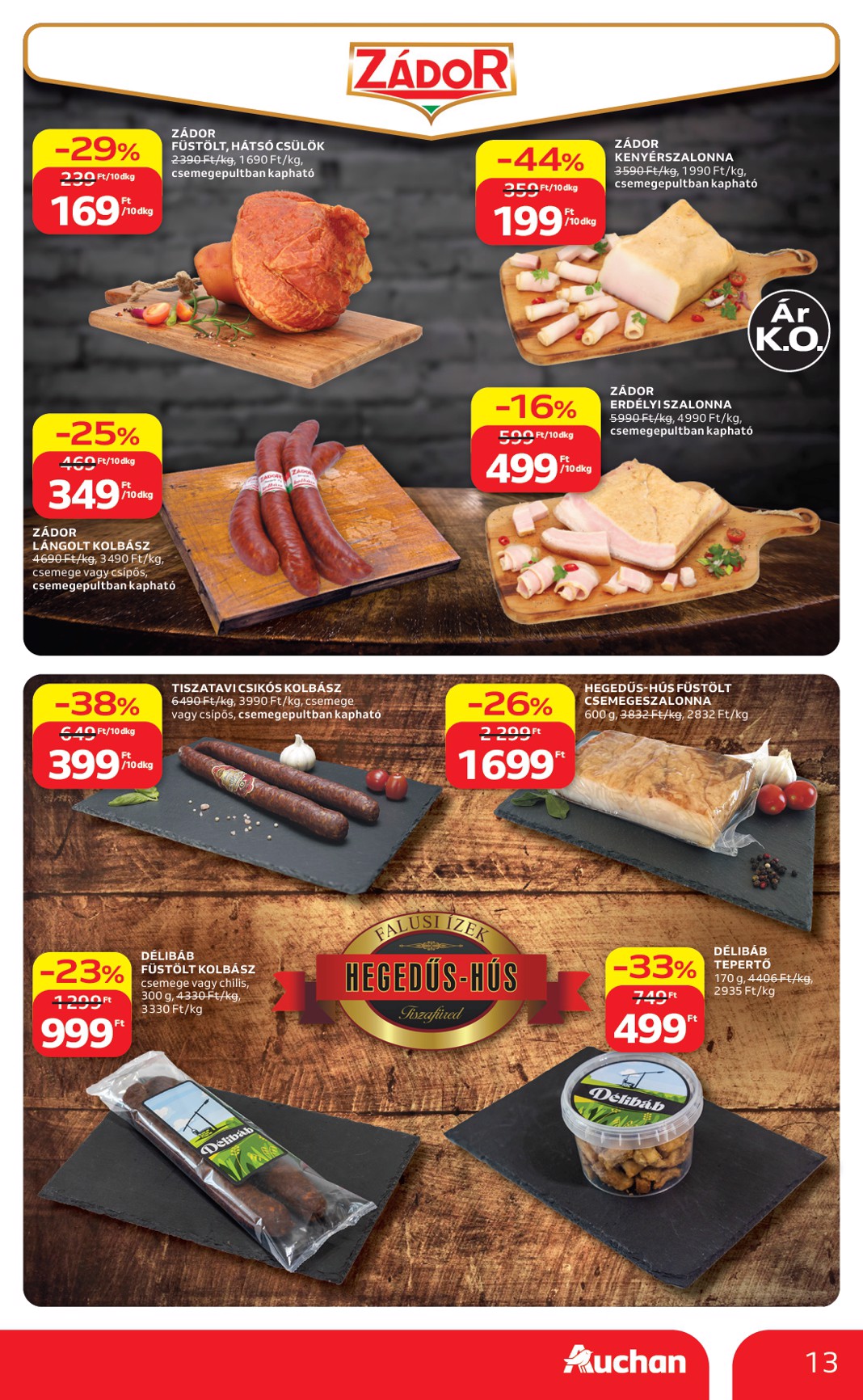 auchan - A jövőbeli Auchan Hipermarket akciós újság csütörtöktől 2026.08.13.-tól szerdától 2026.08.19.-ig érvényes. - page: 13