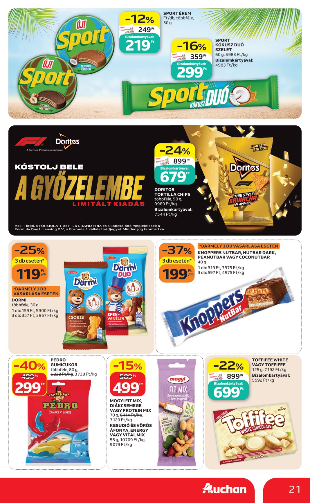 auchan - A jövőbeli Auchan Hipermarket akciós újság csütörtöktől 2026.08.13.-tól szerdától 2026.08.19.-ig érvényes. - page: 21